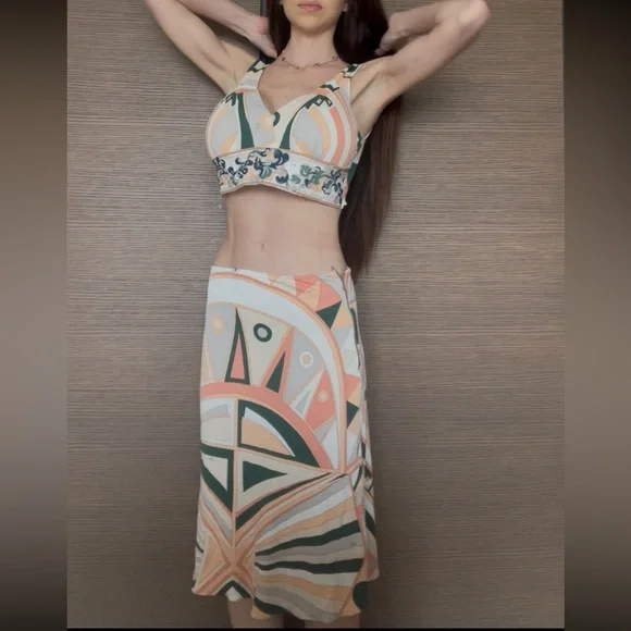 Reworked vintage furniture Pucci two piece - Picture 3 of 5